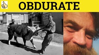 🔵Obdurate Meaning  Obdurately Examples Obdurate Definition  Obdurately Defined GRE 3500 Vocabulary [upl. by Entirb188]