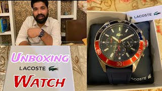 Unboxing and Review LACOSTE 🐊 Wrist Watch Ordered From Myntra [upl. by Erual]