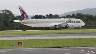 TUI DREAMLINER B787 TAKEOFF  MANCHESTER AIRPORT [upl. by Ybanrab507]