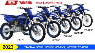 2023 Yamaha YZ250 YZ250F YZ250FX WR250F TTR230 Specs Colors and Price [upl. by Neelcaj]