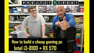 How to build a cheap gaming PC quickly RX570  i3 8100 [upl. by Abeu471]