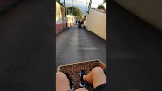 Toboggan ride in Funchal  Madeira Portugal [upl. by Indnahc]