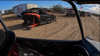 Glamis Dunes New Years 2024 Part 2  Swing Set Crash Sand Rail Broke Crazy Fireworks [upl. by Rina]