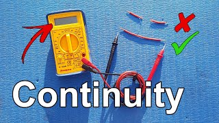 How to Test for Continuity in an Electrical Circuit Using a Multimeter  Tech Tip 31 [upl. by Dmitri]