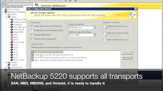 Configuring VMware vSphere Backup in NetBackup 75NetBackup 5220 [upl. by Ateikan]