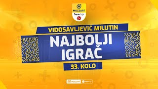 Mozzart Bet Super liga 202324  33Kolo Najbolji igrač kola Milutin Vidosavljević [upl. by Llenral709]