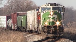 BNSF 8161 East EMD SD60M on 11152012 [upl. by Esojnauj886]