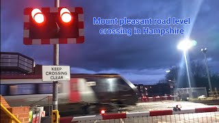 Mount pleasant road level crossing in Hampshire [upl. by Jacinto153]