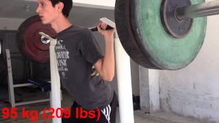 1RM 1 Rep Maximum Squat Test  NEW SQUAT RECORD [upl. by Noivart704]