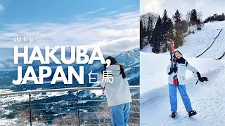 JAPAN TRAVEL VLOG 🇯🇵⛷  Skiing in Hakuba Snow Village Nagano ❄️ [upl. by Deegan]