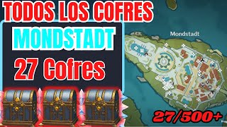 🌟TODOS LOS COFRES DE MONDSTADT🌟 PARTE 1  RUTAS ACTUALIZADAS 2024  Genshin impact [upl. by Ielhsa]