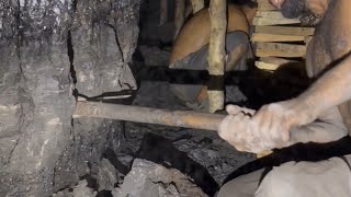 Unseen Footage of Coal Miners Life  Coal Extraction process shorts mining [upl. by Assirek656]