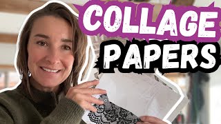 Making Unique Collage Papers For Collagraphs Part 1 [upl. by Fenton]