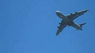 C5 Galaxy overflying San Carlos CA [upl. by Nylzor]