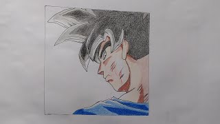 HOW TO DRAW GOKU MASTERED ULTRA INSTINCT  STEP BY STEP [upl. by Streeto824]