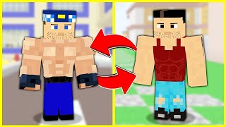 KEREM VE KEMAL 24 SAAT BOYUNCA YER DEĞİŞTİRDİ 😱  Minecraft ZENGİN FAKİR HAYATI [upl. by Scharf]