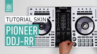 PIONEER DDJRR White Skin  How to apply a dj controller Skin Tutorial Doto Design [upl. by Arocet]