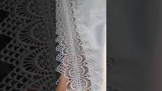 How to convert small size lace into large lacenew lace using tricks cuttingstichingideas [upl. by Etteniuq]