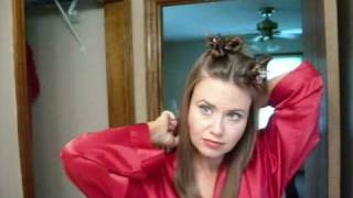 Hair Tutorial Howto get Volume with a Curling Iron [upl. by Ackerley582]