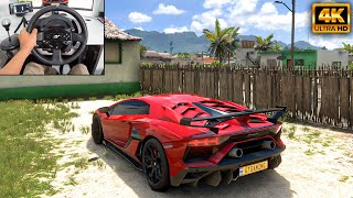 1200HP Lamborghini Aventador SVJ  Forza Horizon 5  Thrustmaster T300RS gameplay [upl. by Nina]