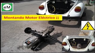 Vocho Eléctrico¡¡ Acoplando Motor Eléctrico a la transmisión [upl. by Ainavi]