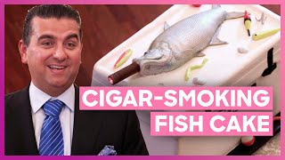 Bride Bakes A CigarSmoking Fish Cake With Buddy  Cake Boss [upl. by Eidua52]