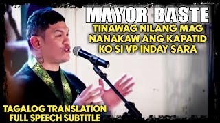 Maisug Cagayan De OroTagalog Sub Mayor Baste dutertehinamon namin na buksan ang libro ng congress [upl. by Andrej]