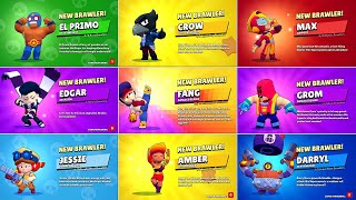 All 54 Brawler Unlock Animations  Brawl Stars [upl. by Ilecara]