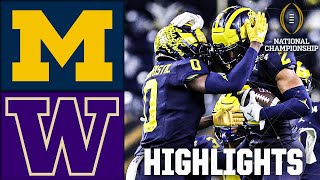 CFP National Championship Michigan Wolverines vs Washington Huskies  Full Game Highlights [upl. by Naek]