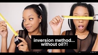 GROW AN INCH OF HAIR IN 7 DAYS  Inversion Method  How To Without Oil [upl. by Blaseio]