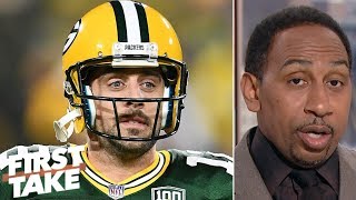 Stephen A Aaron Rodgers is the greatest mosttalented quarterback of all time  First Take [upl. by Theda]