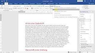 Formatvorlagen richtig verwenden – WordTutorial [upl. by Gnahc]