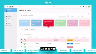 Aprende a CREAR calendarios para tu DELEGACIÓN en HRLOG [upl. by Yatnuahc]