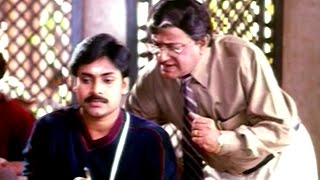 Pawan Kalyan Copying in exam Comedy Scene  Thammudu Movie [upl. by Wildon]