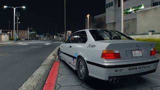 GTA5  BMW M3 E36 1997  CineREALISM 3 2023 graphic mod [upl. by Fabrianna]