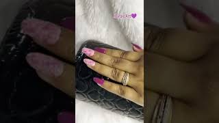 Marble Nails🩷 nails naildesign nailart [upl. by Nohsar]