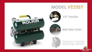 Rolair 2HP Quiet Stack Tank Compressor [upl. by Ahcas]