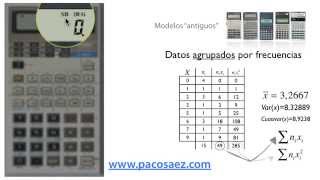 4 Calculadoras CASIO Estadística descriptiva [upl. by Annahpos]