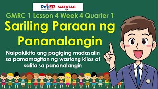 GMRC 1 Lesson 4 Quarter 1  Sariling Paraan ng Pananalangin  MATATAG Curriculum [upl. by Rego]