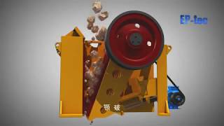 Jaw crusher working principle [upl. by Haodnanehs]