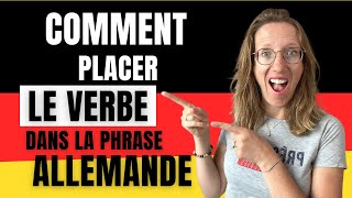 🇩🇪 Comment savoir où placer le verbe en allemand  lordre des mots dans la phrase allemande [upl. by Pomeroy]