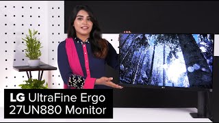 LG UltraFine Ergo – 27UN880 Monitor  Overview  Product UNBOXING  How to Video [upl. by Richma955]