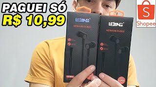 TESTEI OS FONES DE OUVIDO LELONG LE0201 QUE COMPREI NA SHOPEE [upl. by Gomez151]