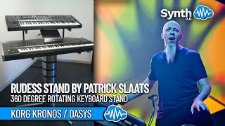 360 degree rotating keyboard stand  RUDESS STAND by PATRICK SLAATS  KORG KRONOS  OASYS [upl. by Hett291]