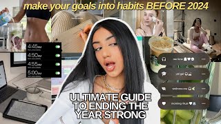 HOW TO END 2023 SUCCESSFULLY  end of year reset 2024 goal plan and new habits [upl. by Corb]