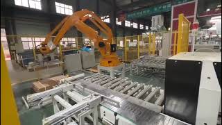 Robotic Palletizing Long Products Packaging and Palletizing Boxes Cases and Cartons [upl. by Ekralc613]