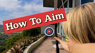 Archery How To Aim Using the Gap Shooting Method [upl. by Suiratnauq]