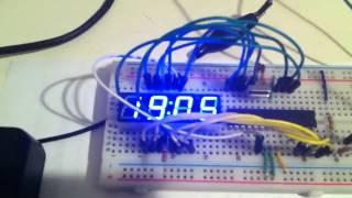 DIY voltmeter using ATmega328 and 4 digits 7 segment display [upl. by Anwat]