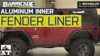 Jeep Wrangler JK Barricade Aluminum Inner Fender Liner  Textured Black 20072018 Review amp Install [upl. by Cummings]