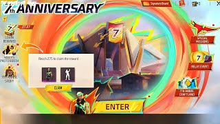 7th Anniversary Free Rewards 🤯l Free Fire New Event l Ff New Event l 7th Anniversary Event [upl. by Trebuh622]